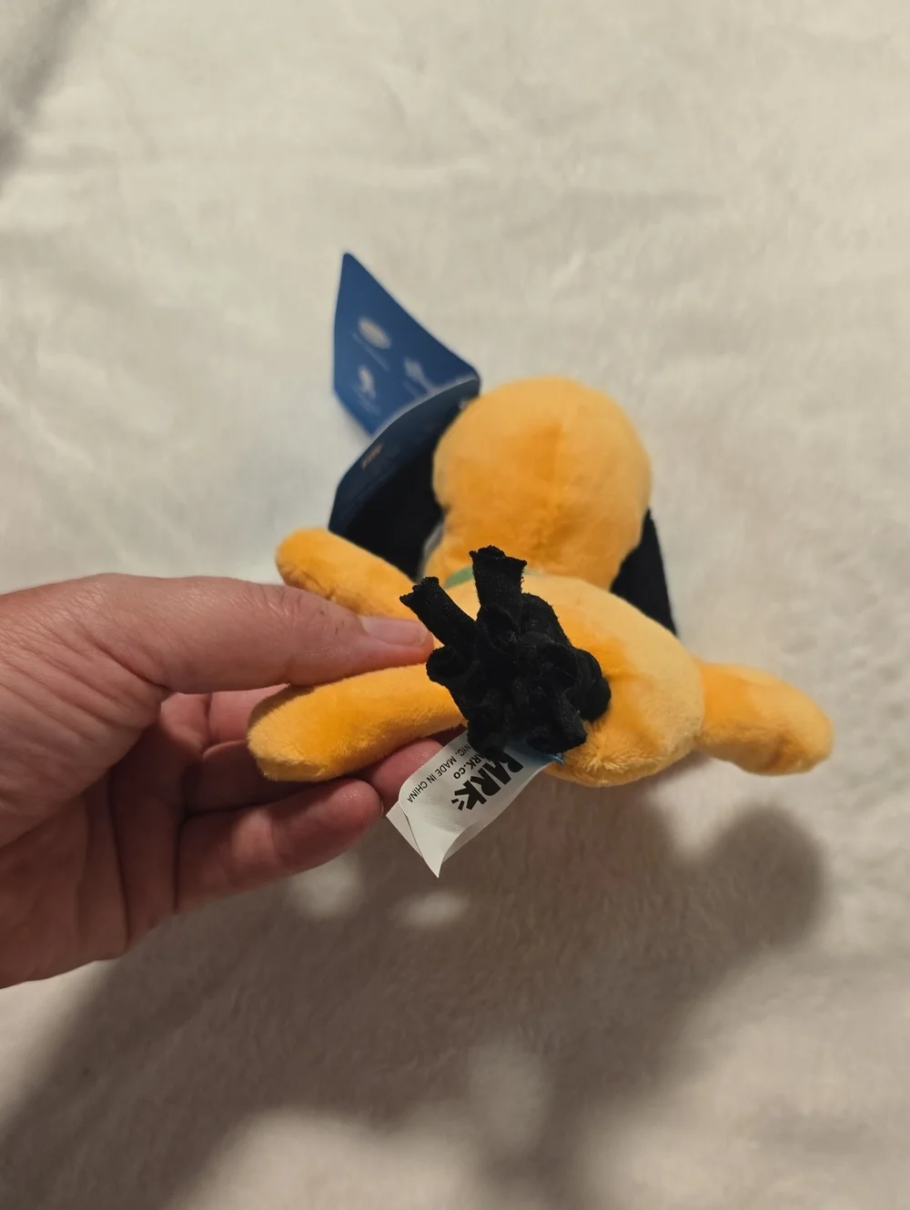 Bark Disneys Pluto  Orange & Black Plush Dog Toy Size Small 0-20 Pounds NWT